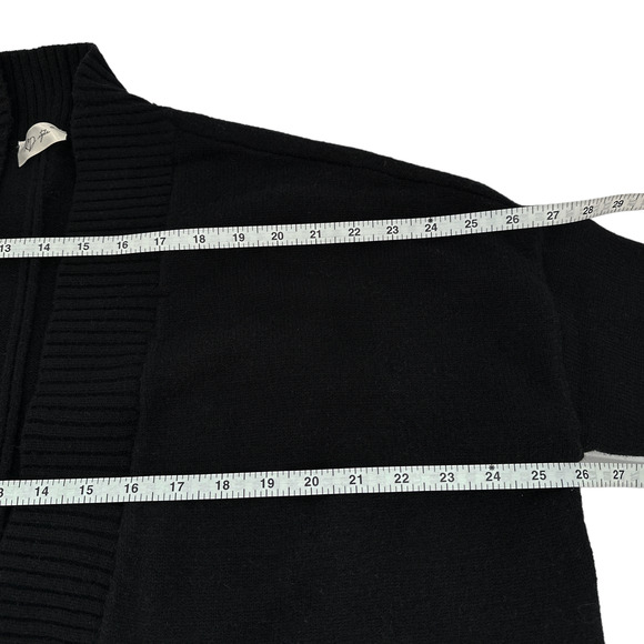 ANTHROPOLOGIE by RD STYLE Open Front Cardigan in Black S - Picture 9 of 11